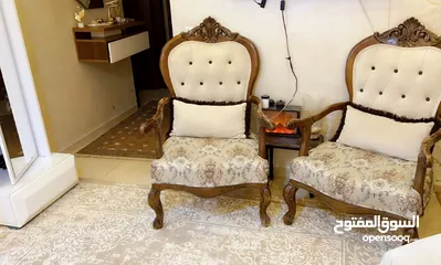  3 طقم كنب زان حفر دمياطي