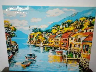  28 براويز تطريز ورسم زيتي  بسعر مغري