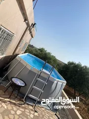  12 المسبح العملاق بطول 610سم من شركة INTEX PRISM FRAME الأمريكية الاعلى جودة والاولى في العالم في صناعة
