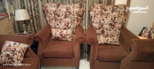  6 كنب شبة جديد مع البرادي
