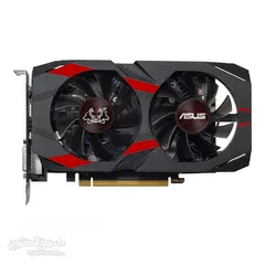  2 كرت شاشه ASUS CERBERUS GTX 1050TI_OC 4GB GDDR 5 بحالة الوكاله