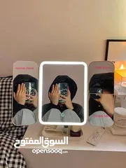  4 مراي مضيئه مع ستاند مكياج