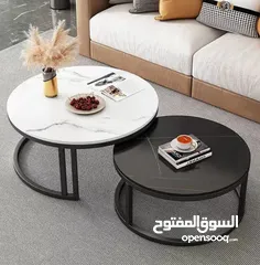  6 طاولة وسط  مكونة من قطعتين 70سم -50سم   وفرنالكم اليوم طاولات الوسط الأكثر طلباً وبسعر منافس جداً