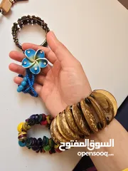  27 اساور خشبية ملونة جديدة