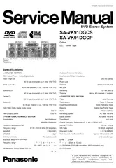  7 PANASONIC SA-VK960  DVD & Audio System