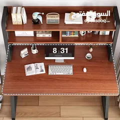  6 مكتب منزلي متعدد الاستخدامات – مثالي لموسم المدارس والجامعاترفوف علوية وسفلية لتخزين الكتب والدفاتر