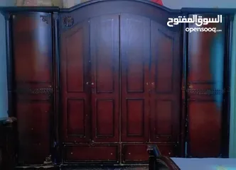  1 غرفة نوم خشب ثقيل
