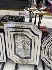  4 طقم صواني صدف