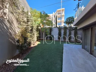  6 شقة مع حديقة للايجار في جبل عمان بمساحة بناء 180م