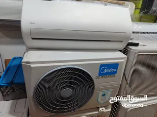  5 مكيفات ميديا فل إنڨيرتر مستعملة في حالة ممتازة طن وطن ونص