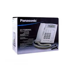  2 تلفون ارضي سلكي باناسونيك  KX-TS880MX Panasonic Single Line KX-TS880MX Corded Landline Phone