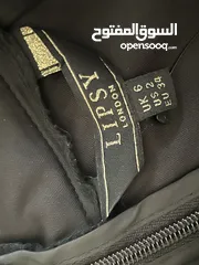  1 Lipsy London Co-Ord Black Dantelle  طقم ميدي دانتيل أسود، شبه رسمي/رسمي أنيق ، Top & Skirt