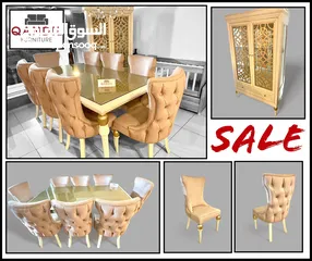  2 طاولة سفرة ابيض مودرن
