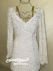  2 فستان سهرة قصر ابيض السعر شامل التوصيل
