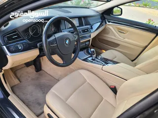  10 BMW 5 Series 2015, GCC Specs, Top Option, Single Owner, Accident free