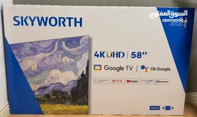  1 Skyworth 58" Smart TV