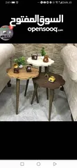  19 طاولات سرفيس 3 قطع ب 15 دينار  الاطقم pvc حراري  مقاوم للمي والرطوبه الخدوش ومكفولين  سارع بالطلب  .