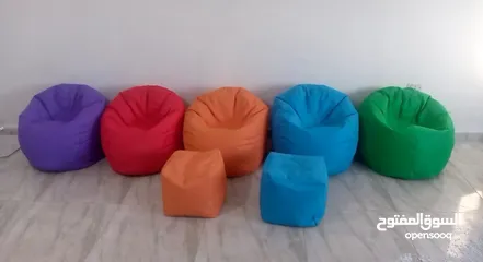  15 بفات بين باق bean bag قماش ووتر بروف يتحمل العوامل الخارجية. متوفر خدمة التوصيل لجميع المحافظات