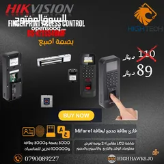  1 -جهاز بصمة دوام HIKVISION - DS-KIT804BMFساعات دوام -اجهزة بصمة Fingerprint Access Control-