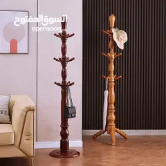  1 شماعة ملابس خشب  إرتفاع 180 سم