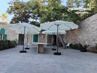  7 مظلة مربعة او دائرية الوان متعددة