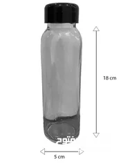  7 عدد 24) زجاجات زجاجية أنيقة مع أغطية )Elegant glass bottles with covers