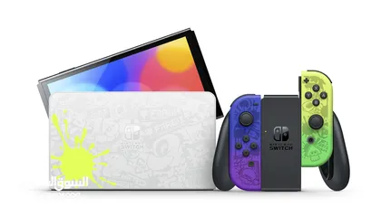  1 نينتندو سويتش OLED (مستعمل كالجديد) + لعبتين nintendo switch oled