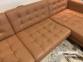  8 IKEA landskrona leather sofa