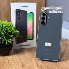  1 جديد Samsung A56 5G  رام 16 و 24 جيجا 128 و 256 مكفول سنة هدية كفر ولزقة وشاحن الاصلي متوفر توصيل