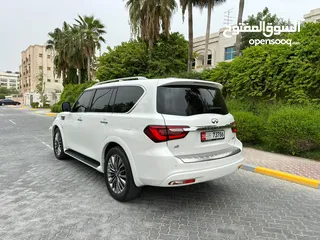  28 للبيع انفينتي QX80 موديل 2019 خليجي من داخل زعفراني فلل اوبشن كاااملة المواصفات  قمة فالنظافة