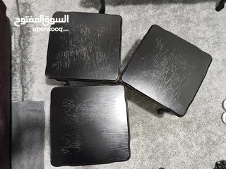  3 طاولات صالون مع طاولت شاشه ثقيلة