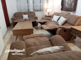  1 ريكلاينر مستورد امريكي اصلي الليبل عليه ماركة هوم سنتر  6 مقاعد للبيع بسعر حرق اقل سعر بالمملكة
