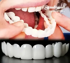  2 اسنان صناعية عدد اربع فك سفلي وعلوي