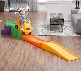  2 لعبة سيارة السكة والمضمار  .  بلاستيك مقوى