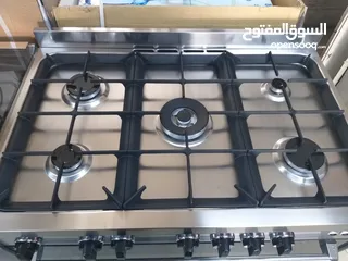  3 غاز إيطالي نوع بومباني 90 سم منصب سكب مع شعله استانلس استيل مكفول