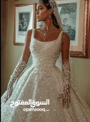  1 فستان ابيض للبيع