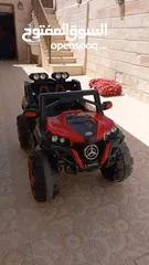  1 سيارة أطفال شحن مقعدين