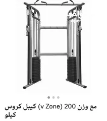  2 كيبل كروس نوادي ثقيله مع وزن بلاطات صافي 150 كيلو فاخر جدا