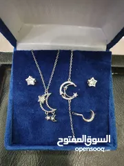  1 طقم فضه ايطالي جديد للبيع