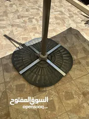  5 للبيع: مظلة حديقة خارجية - مستعمل بحالة ممتازة – 3 متر مع قاعدة!