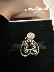  6 OPENWORK SEAHORSES HEART CHARM تشارم باندورا شكل قلب مع حصان البحر