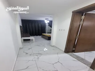  8 للايجار الشهري شقة غرفتين و صالة مفروشة في أبراج الواحة في عجمان بمنطقة الراشدية