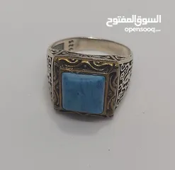  18 خواتم فضه 929 احجار كريمه و أوزان اغلبها خواتم ايرانيه ثقيله..