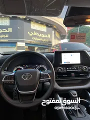  10 تويوتا هايلاندر ( 2023 ) فحص كامل 7 جيد عداد 28 ألف كيلو بحال الزيروو ( قابل للبدل )