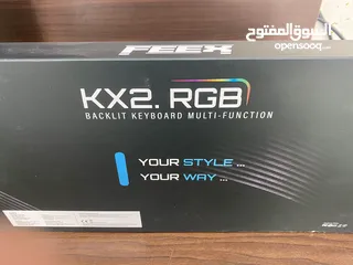  2 كيبورد gaming RGB اصلي feex بسعر حرق عرروض لنهايه الشهر