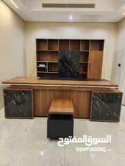  1 تميز بجلستك بأحدث أشكال المكاتب مدير للشركات و المكاتب الفخمه أجود أنواع الخشب باقل التكاليف