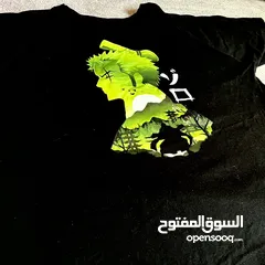  3 بلوزة أنمي one piece شخصية زورو. حجم لارج. مناسبة للجنسين. بلوزة صيفية