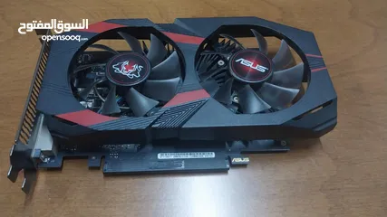  5 Asus NVIDIA Cerberus GTX1050 TI oc overclock 4GB مكسور السرعة مصنعياً فيه مجال بشيء بسيط