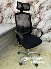  2 كرسي مدير شبكي طبي مميز مع مسند رأس متحرك يتحمل اوزان مناسب للشركات و المكاتب الفخمه