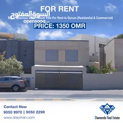  13 #REF1072  Big & Spacious 3BR+1Room Villa for Rent in Qurum (residential & commercial)